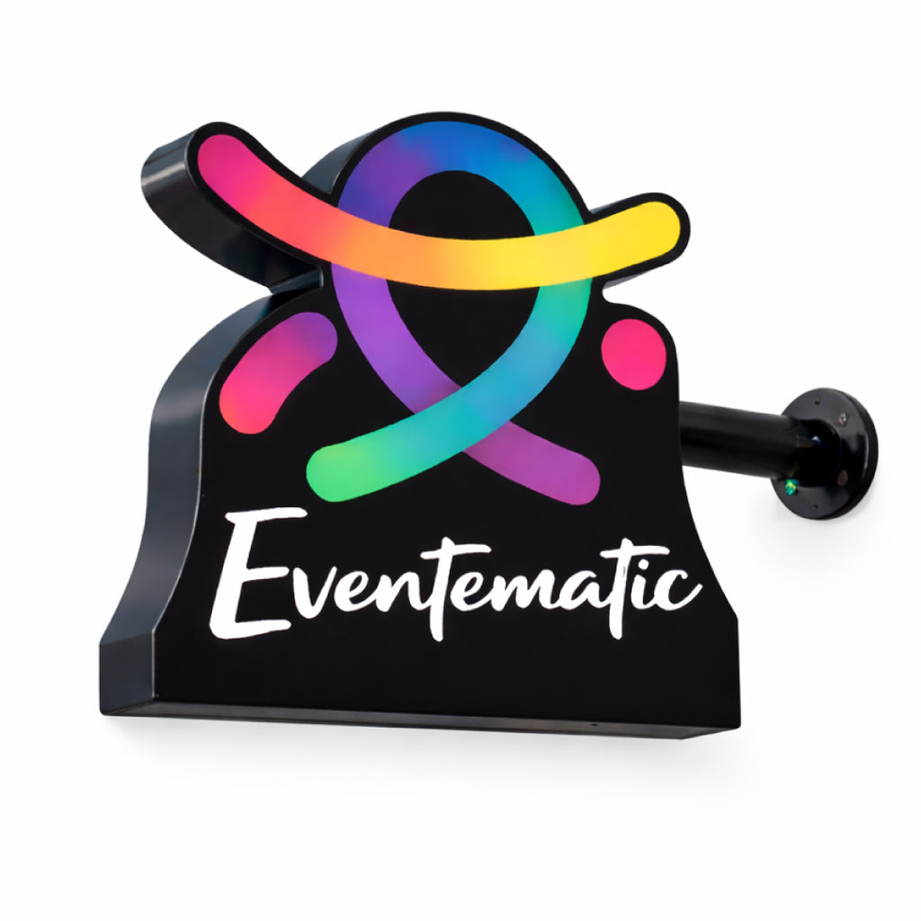 Banderola luminosa con forma personalizada