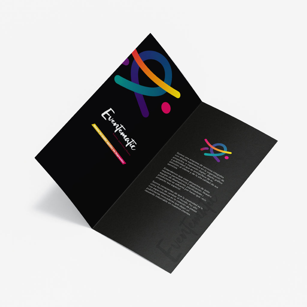 Dípticos publicitarios | Imprenta profesional Madrid