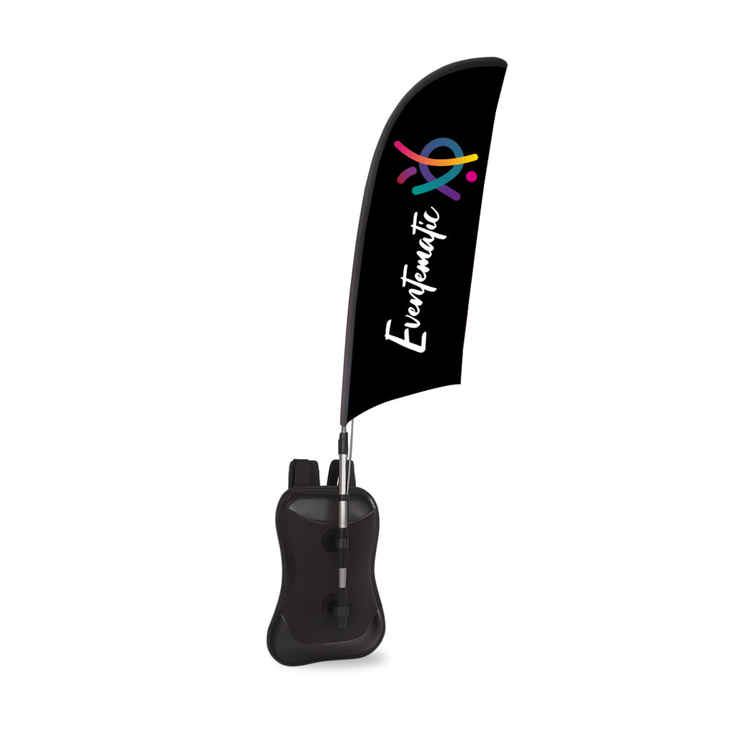 Bandera mochila tipo ala personalizada