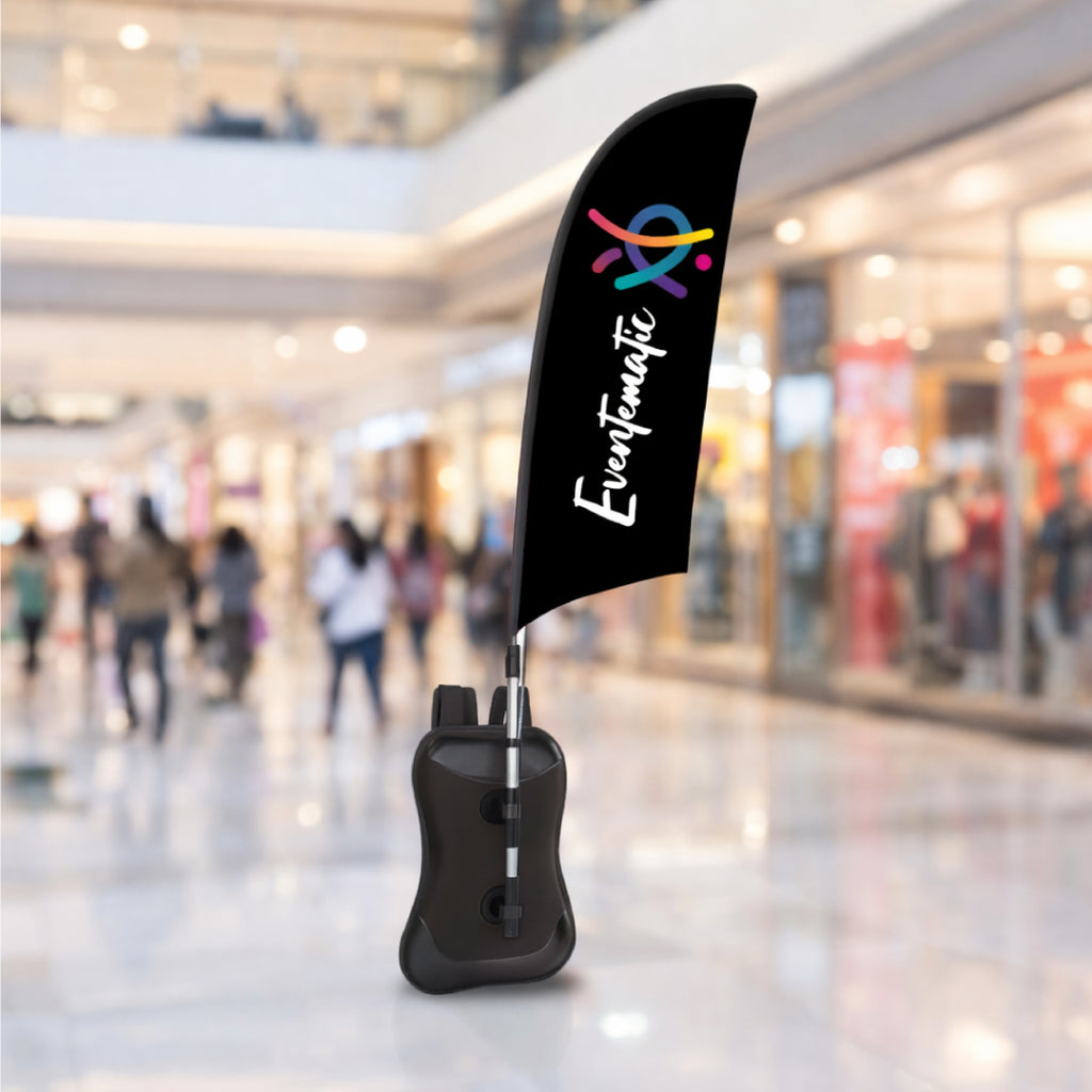 Bandera mochila tipo ala personalizada