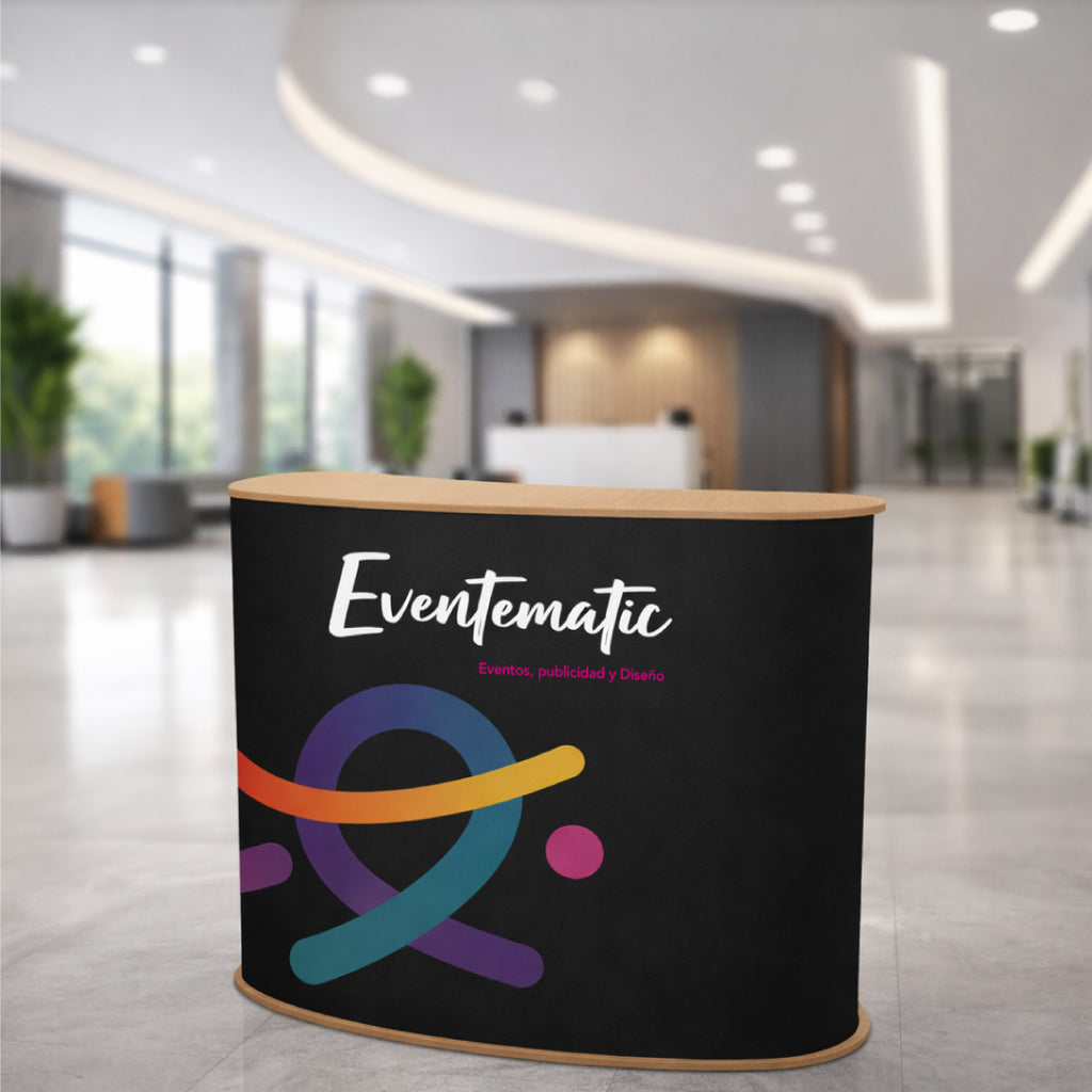 Mostrador de PVC personalizado