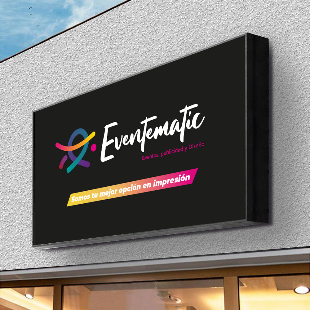 Rótulo luminoso LED para negocios