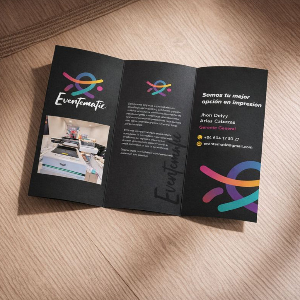 Trípticos publicitarios personalizados