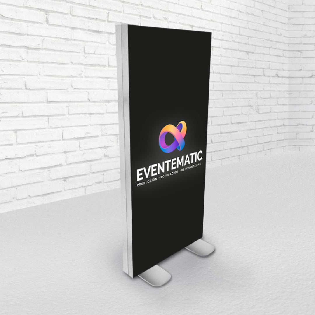 Totem Textil LED Monolito Tela Iluminado | Madrid Norte