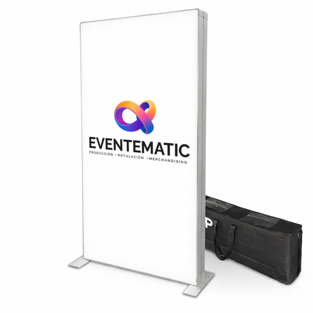 Totem Textil Transportable LED | Fabricación Madrid Norte